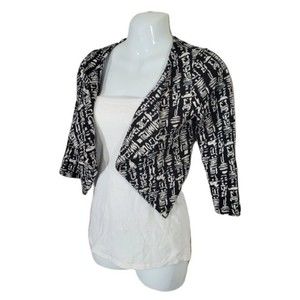 CROP Hieroglyphic Cardigan